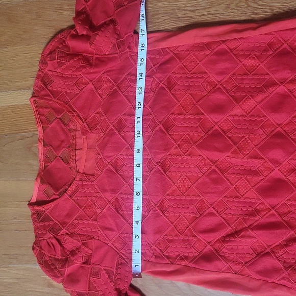 Embroidered Patch-work Dress- Burnt orange - Picture 6 of 7